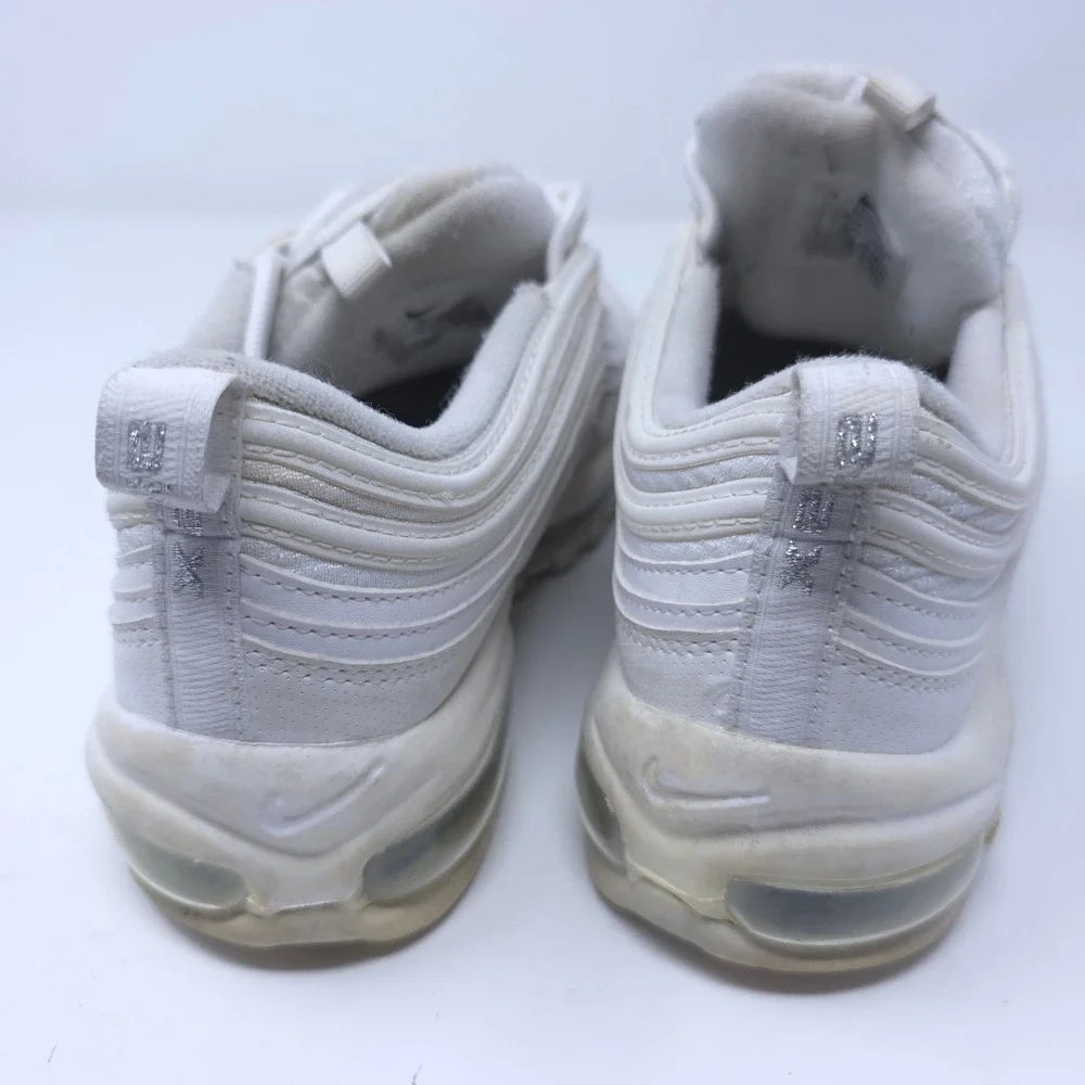 Nike Air Max 97 Triple White GS Sneakers 921522-104 Mens 6Y Womens 7.5